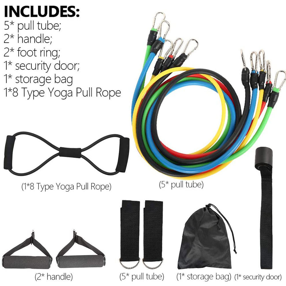 11 PCS Fitness Resistance Bands Set with Handles