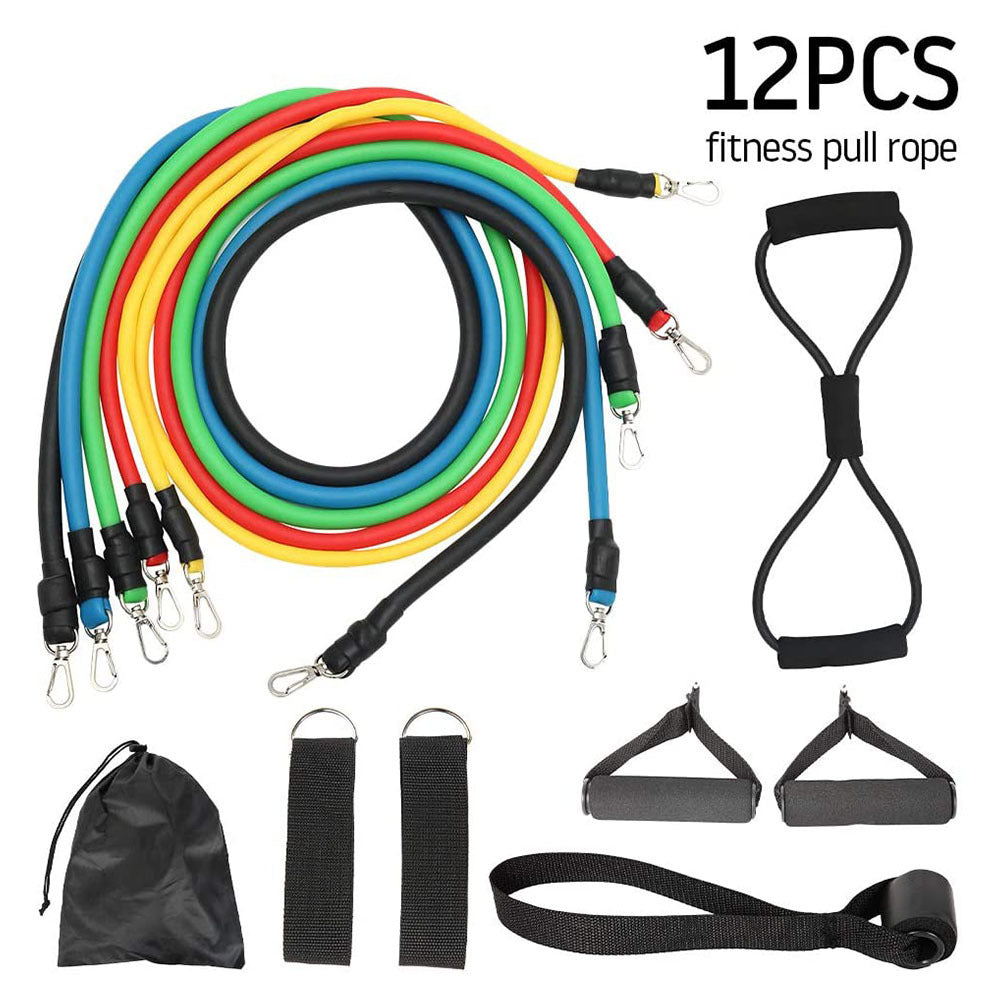 11 PCS Fitness Resistance Bands Set with Handles